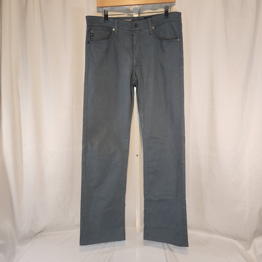 Adriano Goldschmied Mens 32 Gray Denim Pants The Protege Straight Sample Line